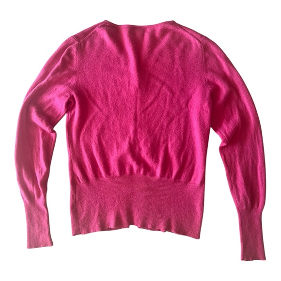 Marshall Fields 100% cashmere pink button up cardigan size‎ small - Picture 5 of 6